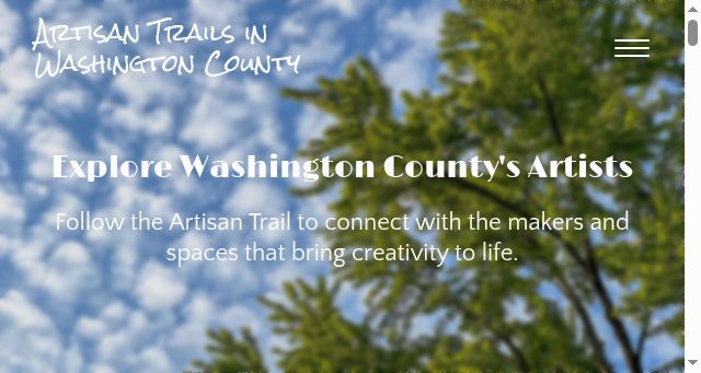 Screenshot of artisan-trails.org