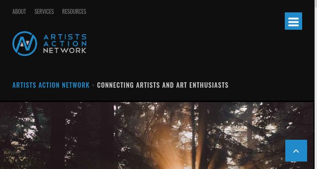 Screenshot of artistsactionnetwork.com