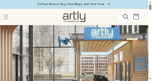 Screenshot of artly.coffee