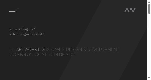 Screenshot of artworking.uk