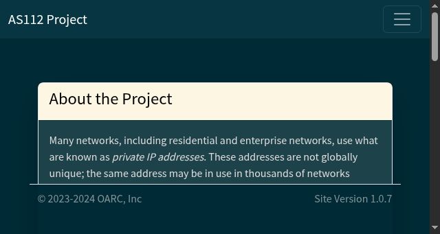 Screenshot of as112.net