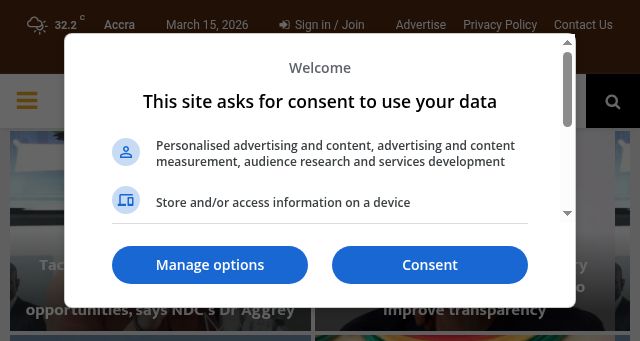 Screenshot of asaaseradio.com