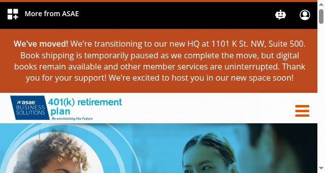 Screenshot of asae401k.org