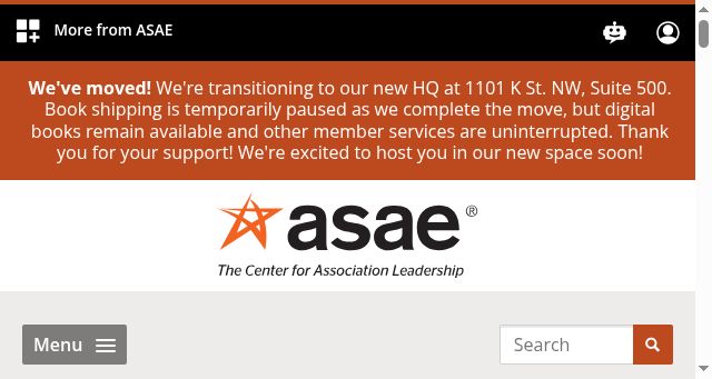 Screenshot of asaecenter.org