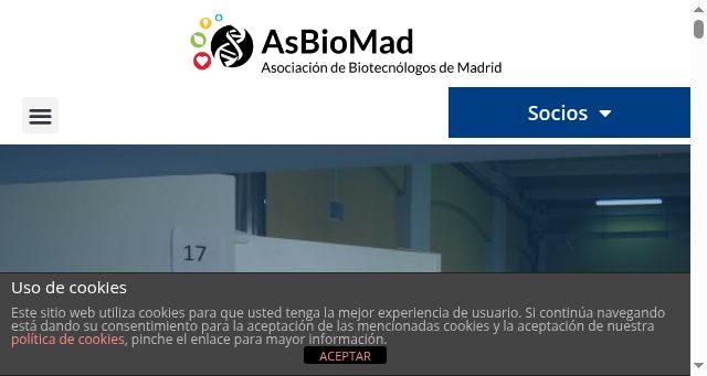 Screenshot of asbiomad.es