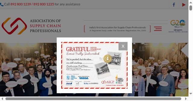 Screenshot of ascp.co.in