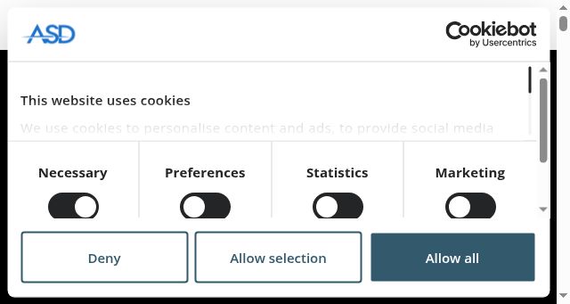 Screenshot of asd-europe.org