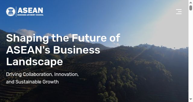 Screenshot of asean-bac.org