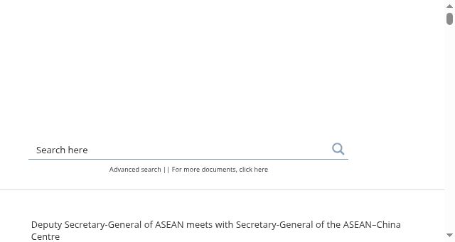 Screenshot of asean.org