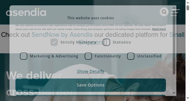 Screenshot of asendiaoceania.com