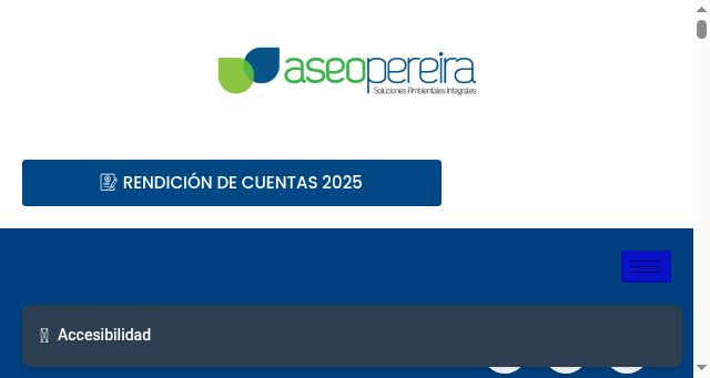 Screenshot of aseopereira.gov.co