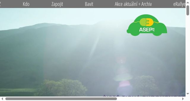Screenshot of asep.cz