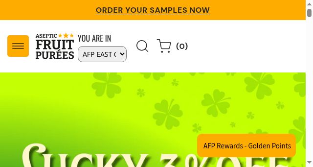 Screenshot of asepticfruitpurees.com