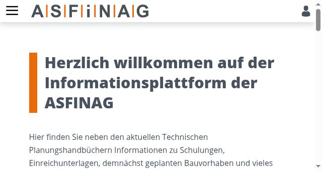 Screenshot of asfinag.net