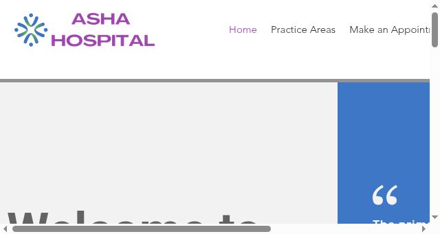 Screenshot of asha-hospital.com