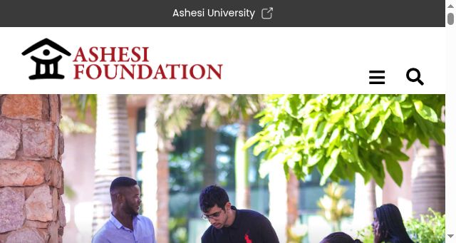 Screenshot of ashesi.org
