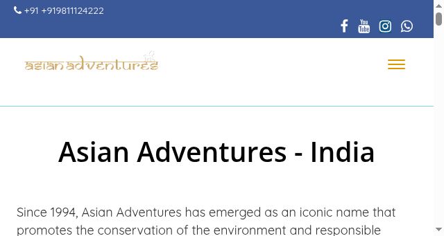 Screenshot of asianadventures.in