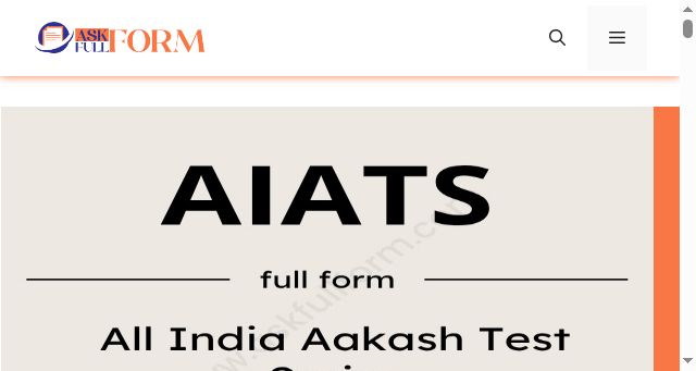 Screenshot of askfullform.com