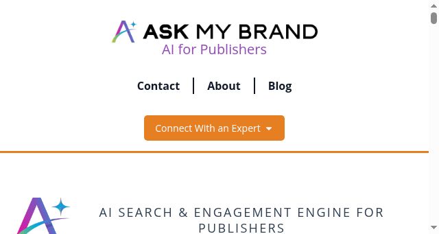 Screenshot of askmybrand.ai