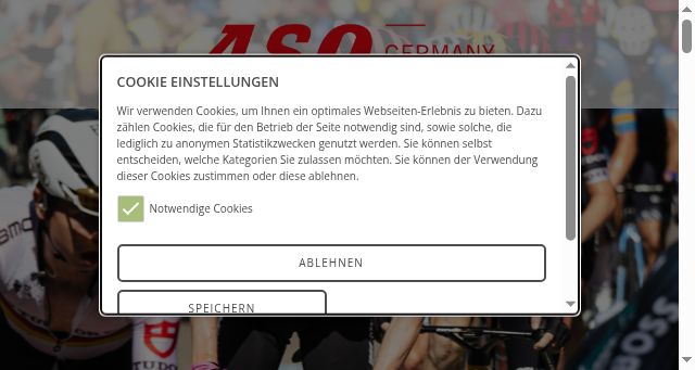 Screenshot of aso-germany.de