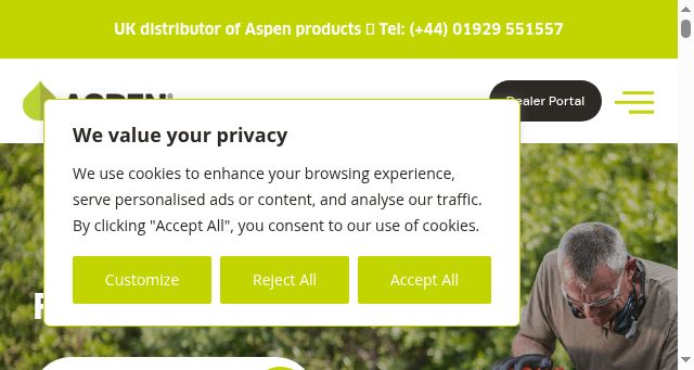 Screenshot of aspenfuel.co.uk