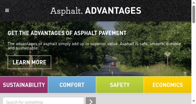 Screenshot of asphaltadvantages.com