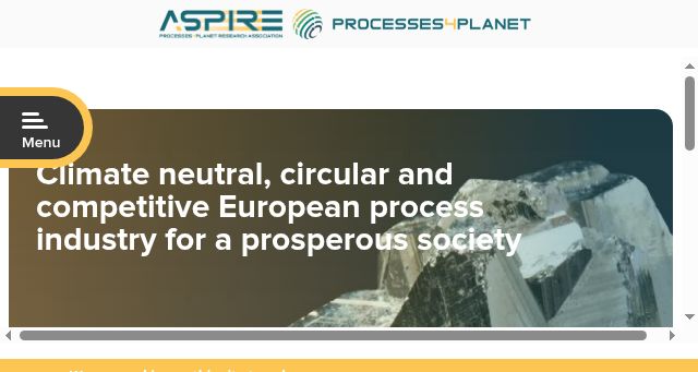 Screenshot of aspire2050.eu