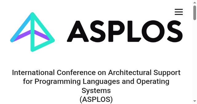 Screenshot of asplos-conference.org