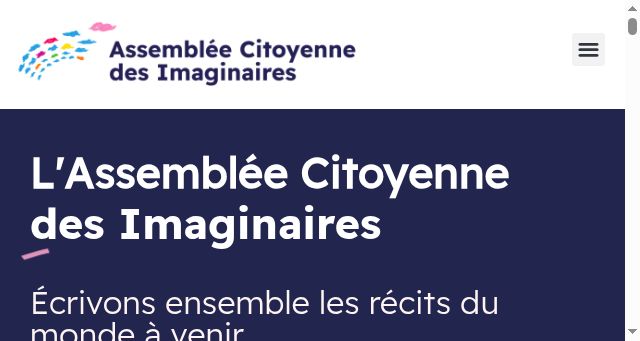 Screenshot of assemblee-des-imaginaires.org