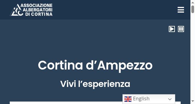 Screenshot of associazionealbergatoricortina.com