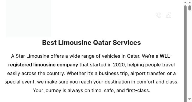 Screenshot of astarlimousineqa.com