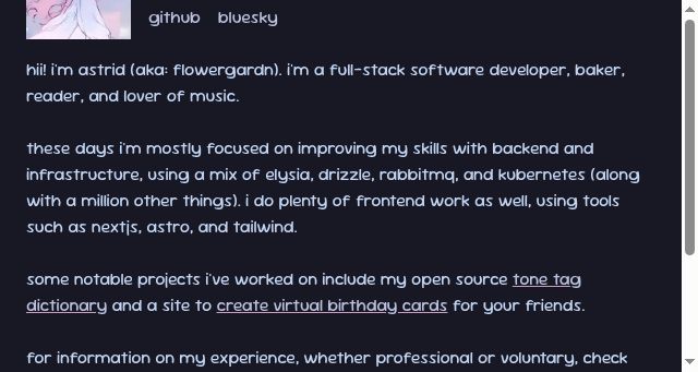 Screenshot of astrid.sh