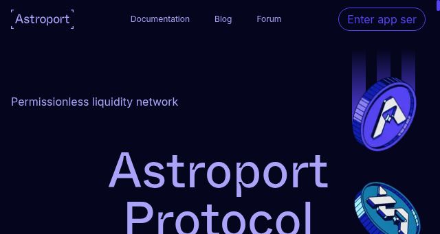 Screenshot of astroport.fi