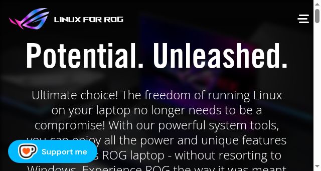 Screenshot of asus-linux.org