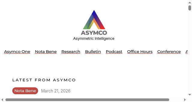 Screenshot of asymco.com