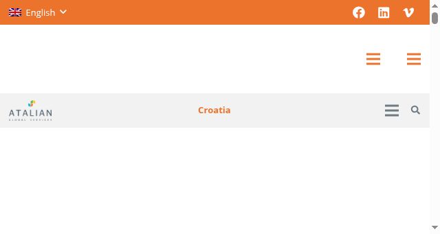 Screenshot of atalian.hr