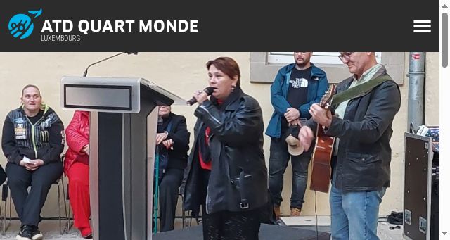 Screenshot of atdquartmonde.lu