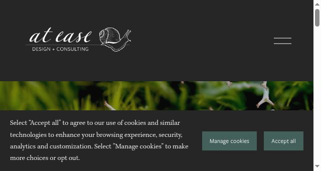 Screenshot of ateasedesignco.com