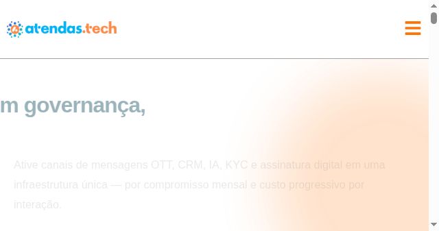 Screenshot of atendas.com.br