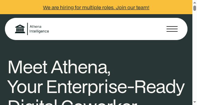 Screenshot of athenaintel.com