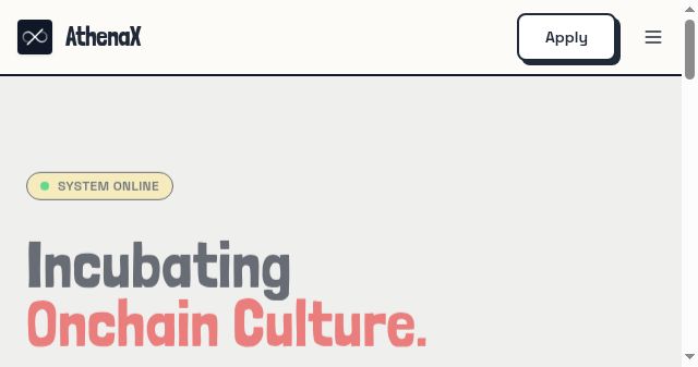 Screenshot of athenax.co