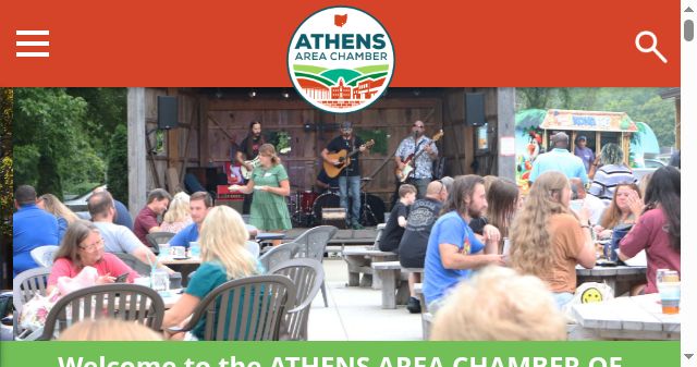 Screenshot of athenschamber.com