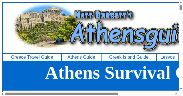 Screenshot of athensguide.com