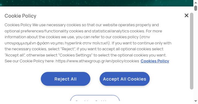 Screenshot of athexgroup.gr