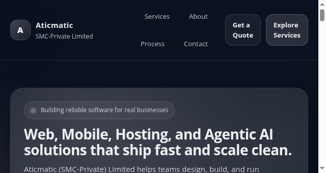 Screenshot of aticmatic.com