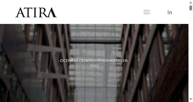 Screenshot of atira.cz