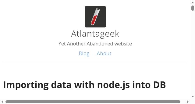 Screenshot of atlantageek.com