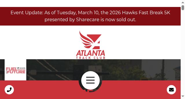 Screenshot of atlantatrackclub.org