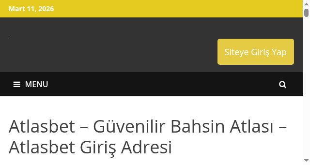 Screenshot of atlasbetbahis.com