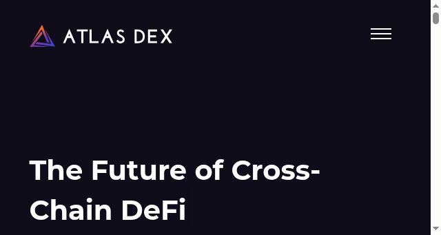 Screenshot of atlasdex.finance